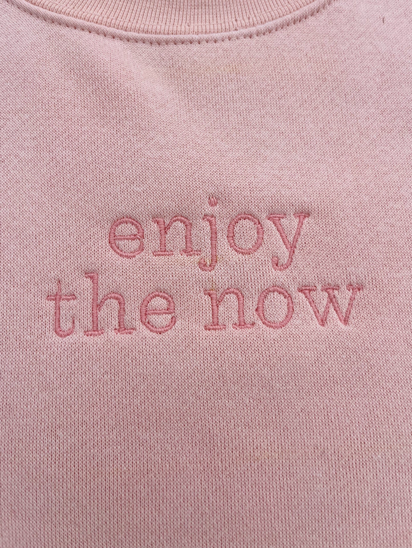 Blush Unisex Enjoy the Now Crew